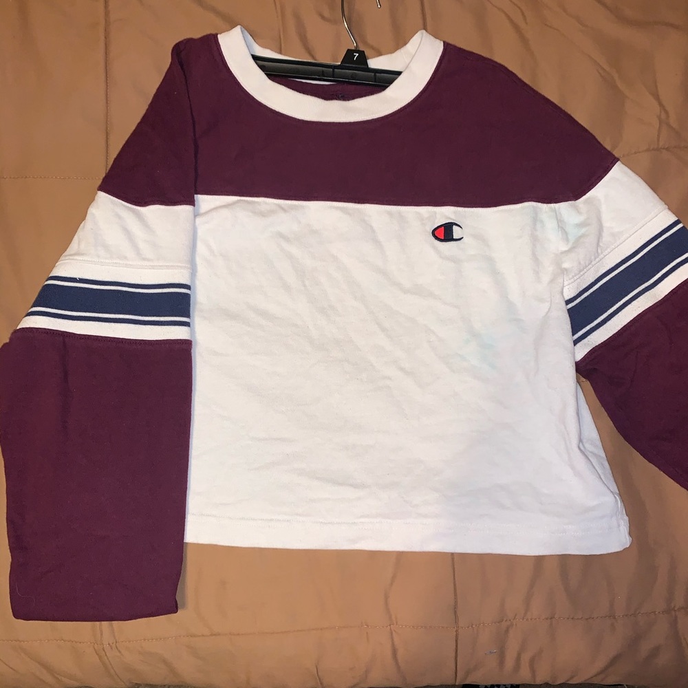 Champion long sleeve crop top